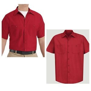 NWOT Red Kap Industrial Short Sleeve Work Shirt 4XL